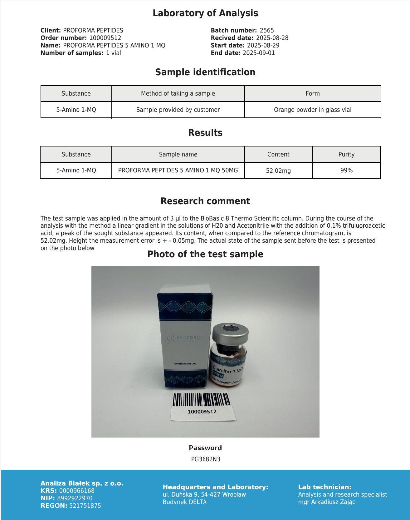 5 Amino 1 MQ