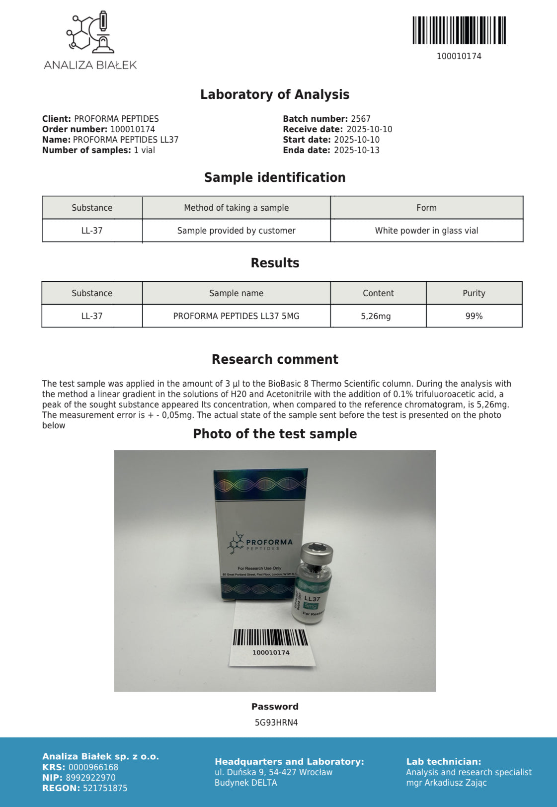 LL37 5mg