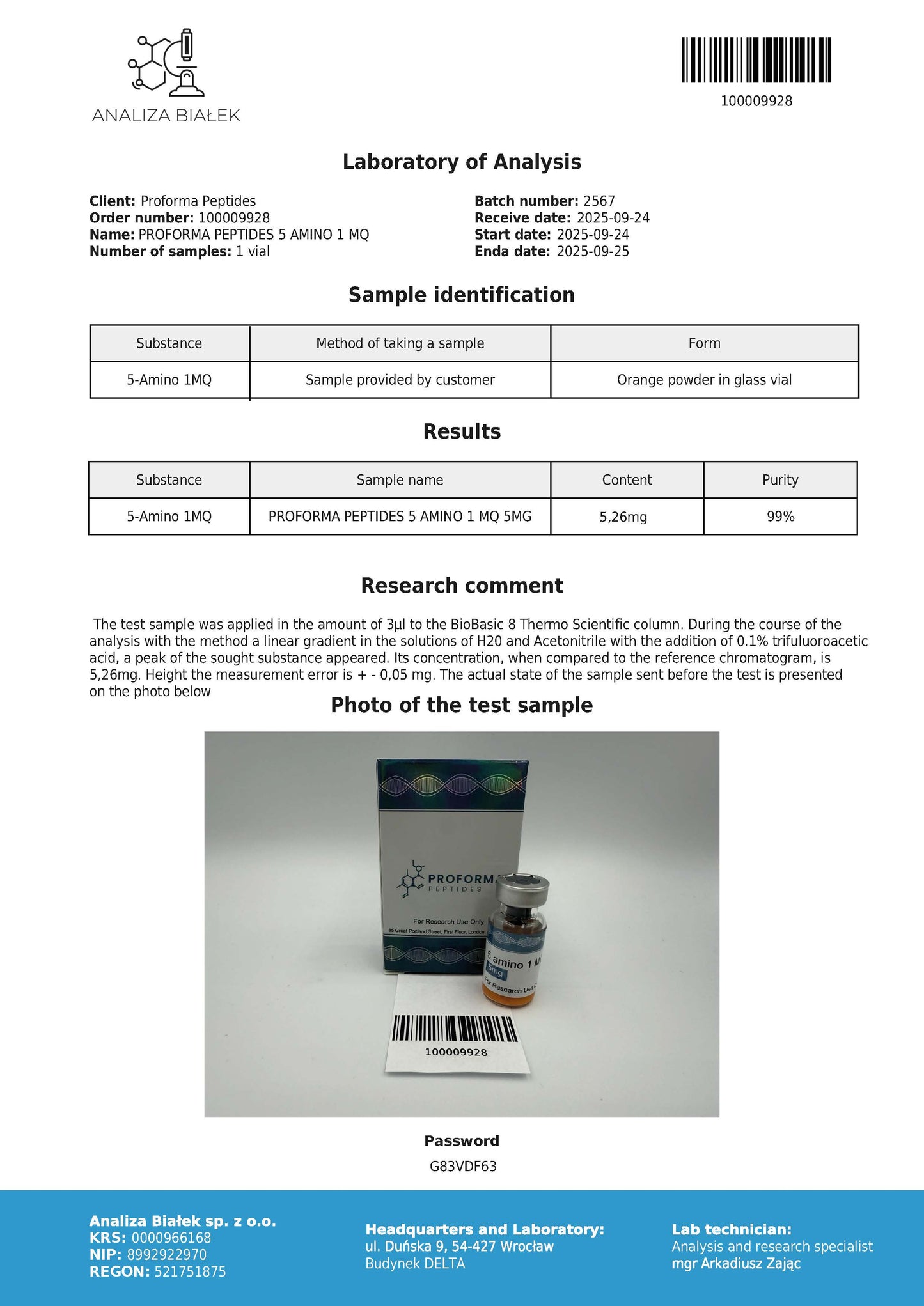 5 Amino 1 MQ