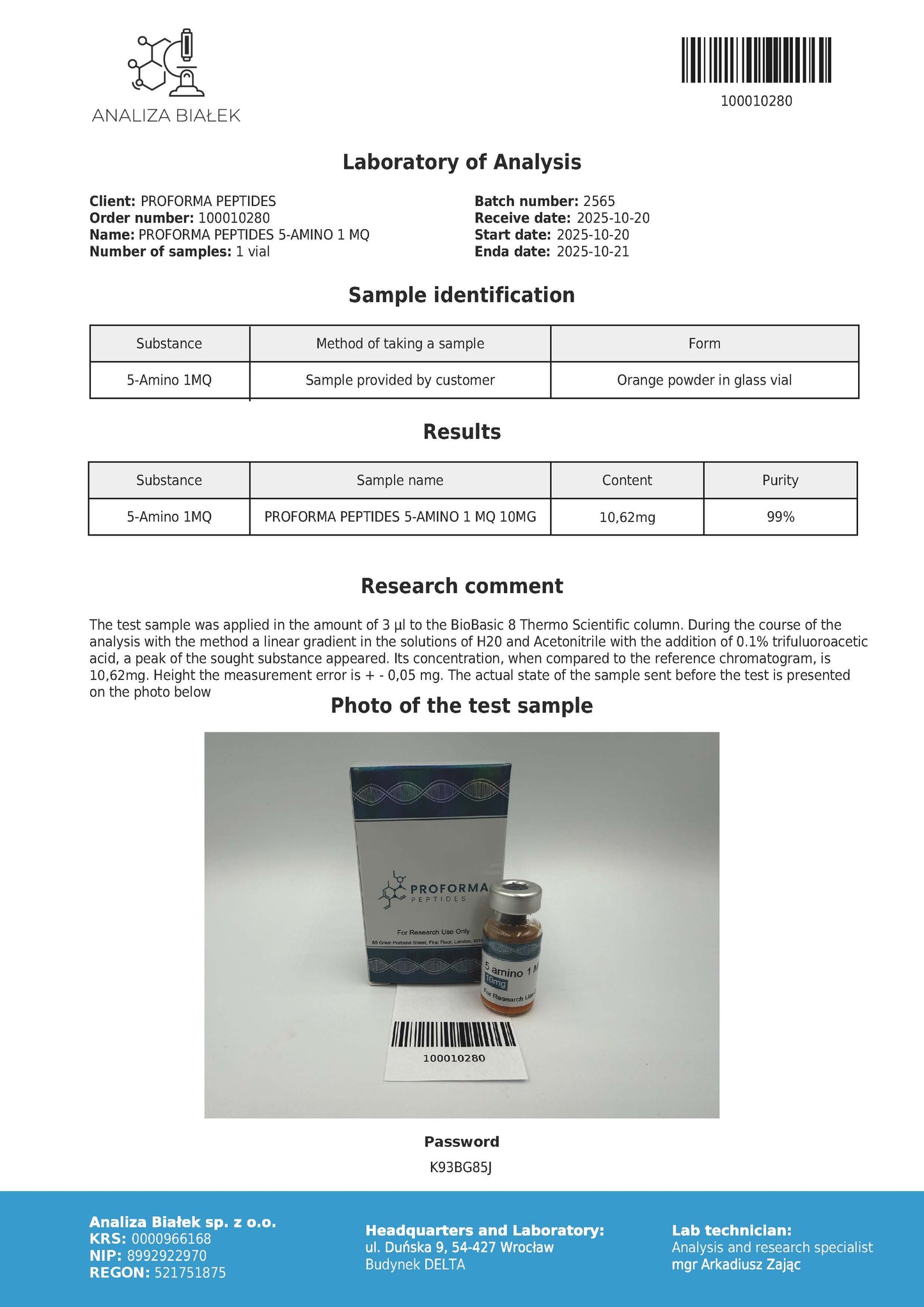 5 Amino 1 MQ