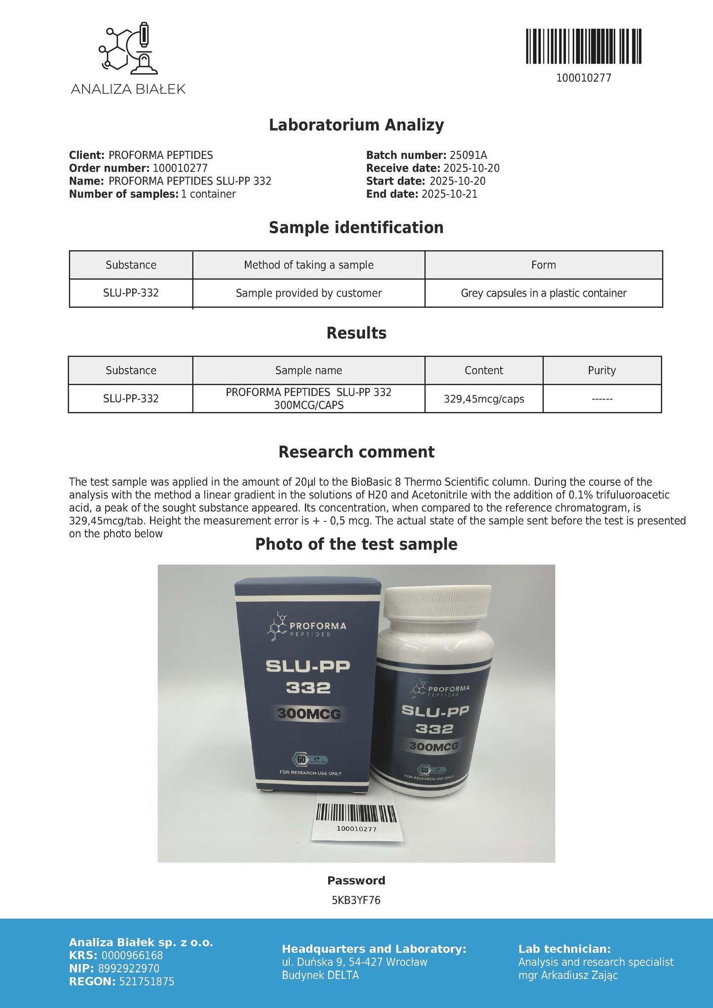 SLU-PP 332 300mcg