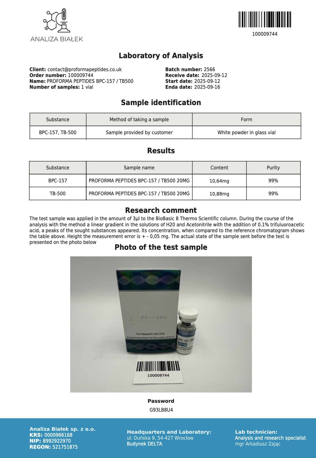 BPC-157 / TB500 Blend