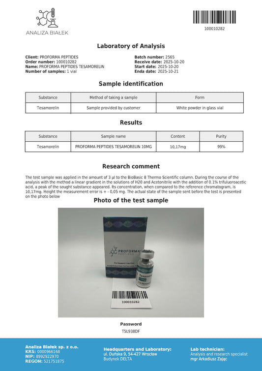 Tesamorelin 10mg